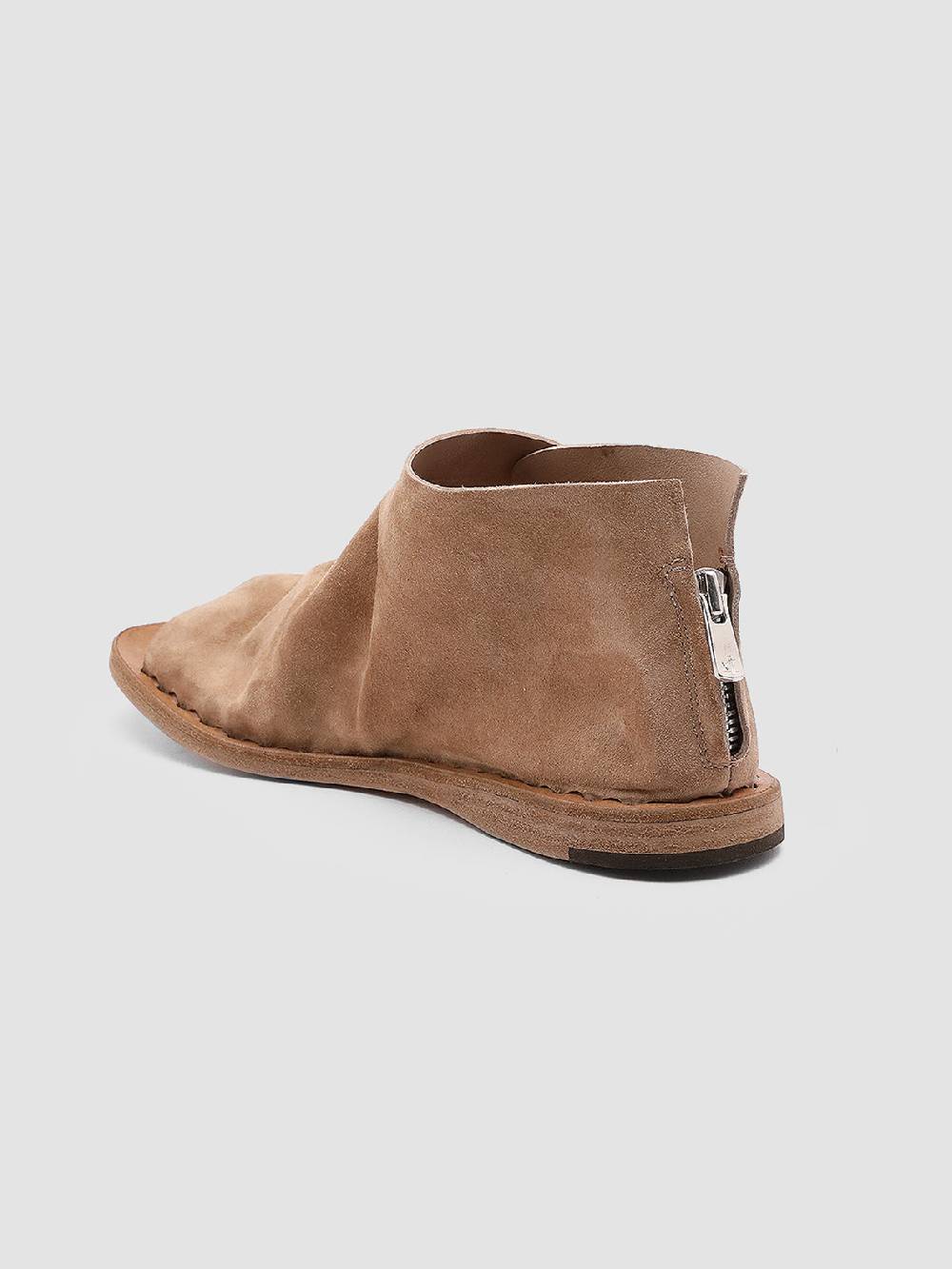 Officine Creative ITACA 018 Sandali in Pelle Scamosciata Marrone Nuova