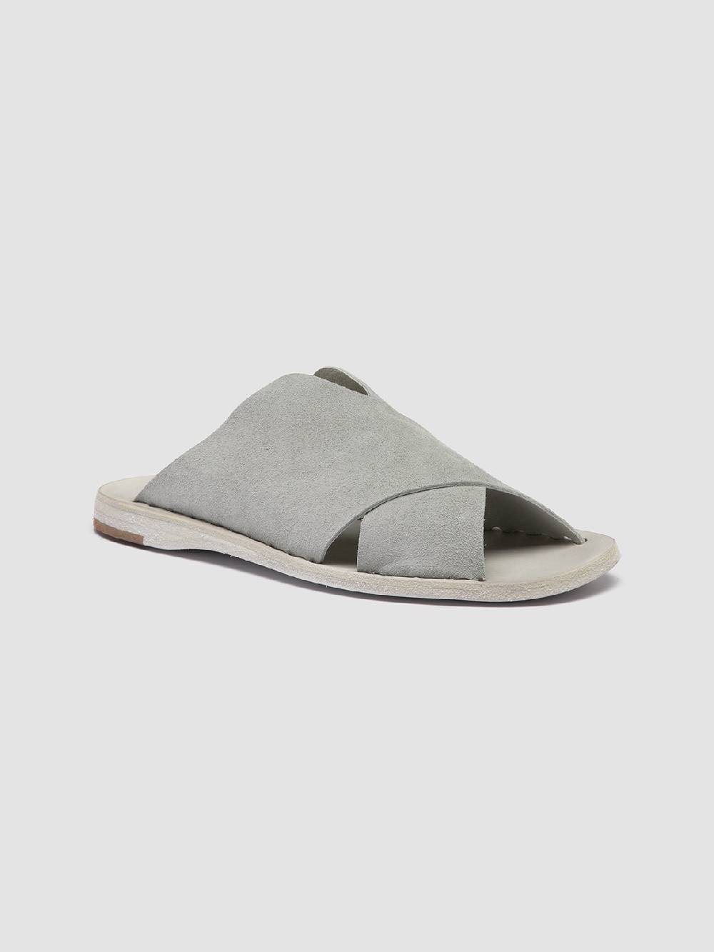 Officine Creative ITACA 019 Sandali in Pelle Scamosciata Tortora Moda