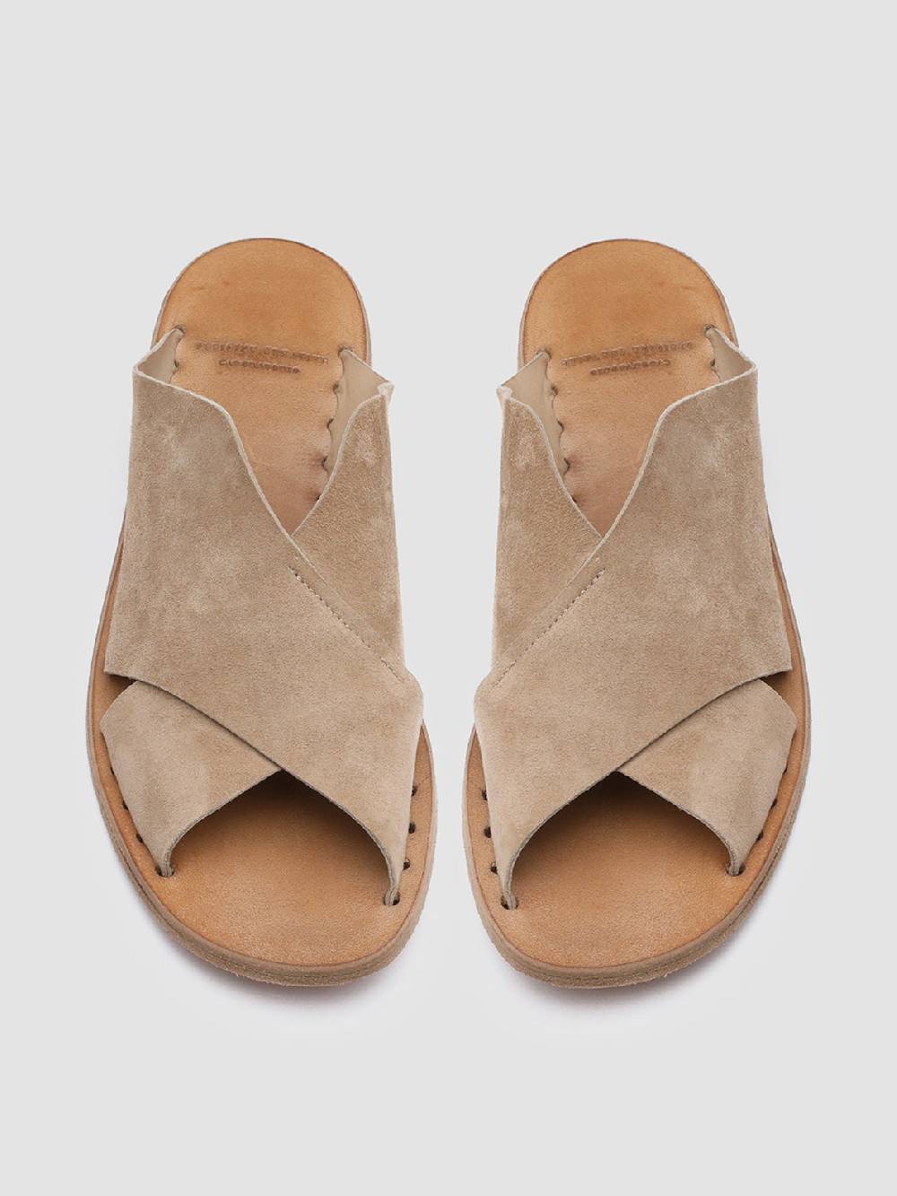 Officine Creative ITACA 019 Sandali in Pelle Scamosciata Marrone 2025