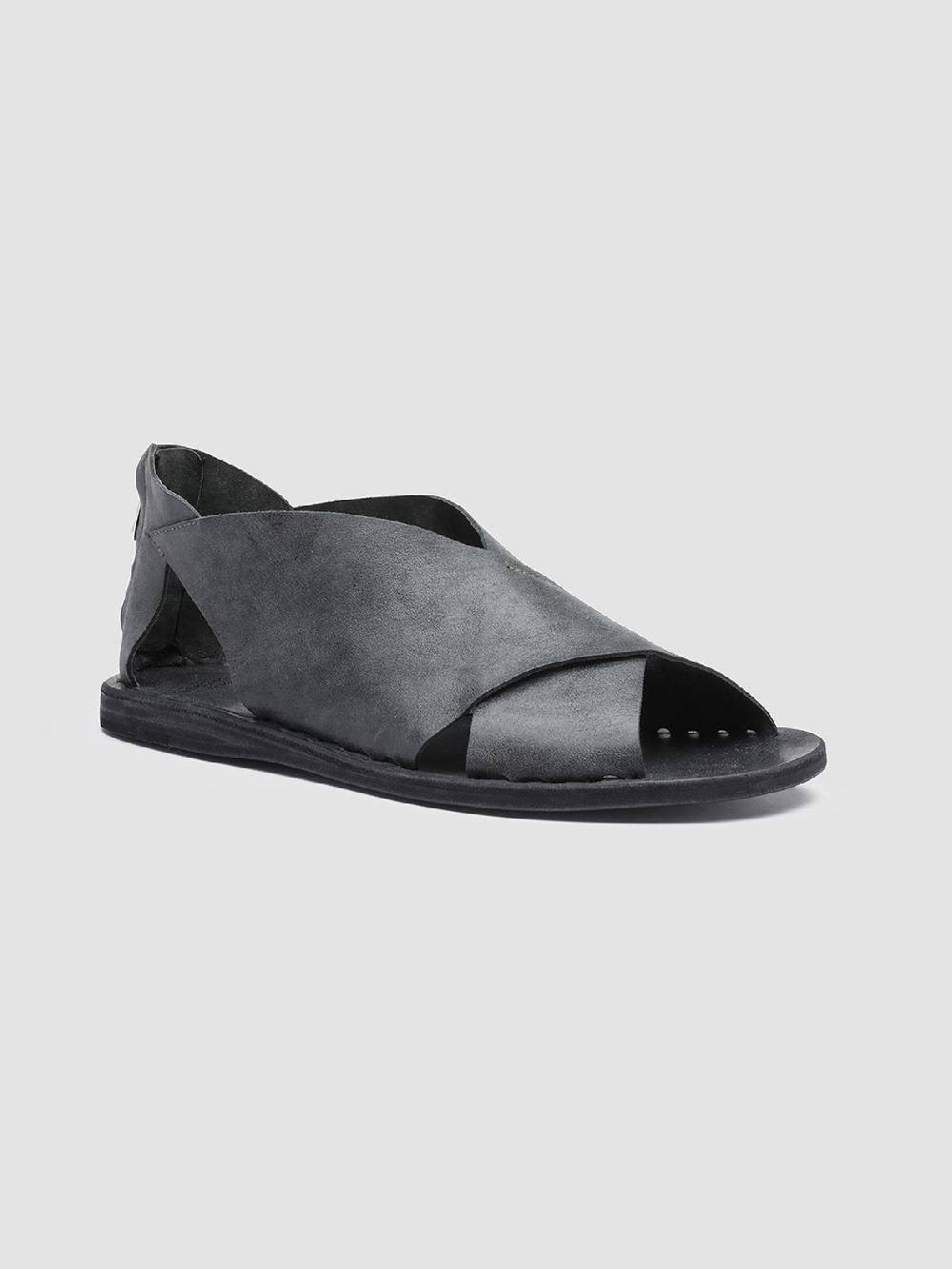 Officine Creative ITACA 026 Sandali in Pelle Nera 2025