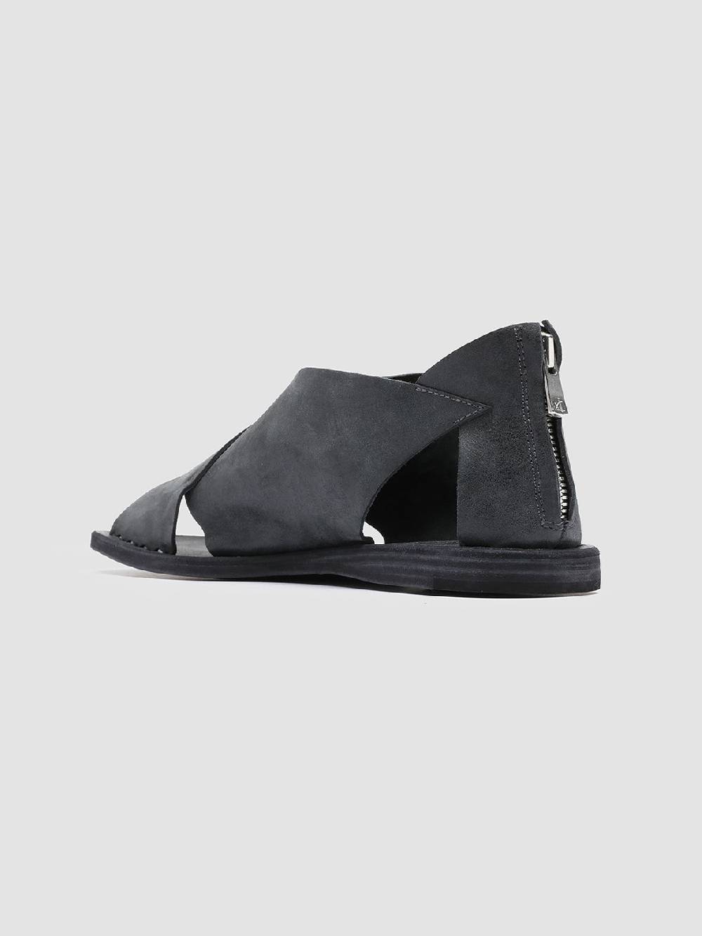 Officine Creative ITACA 026 Sandali in Pelle Nera 2025