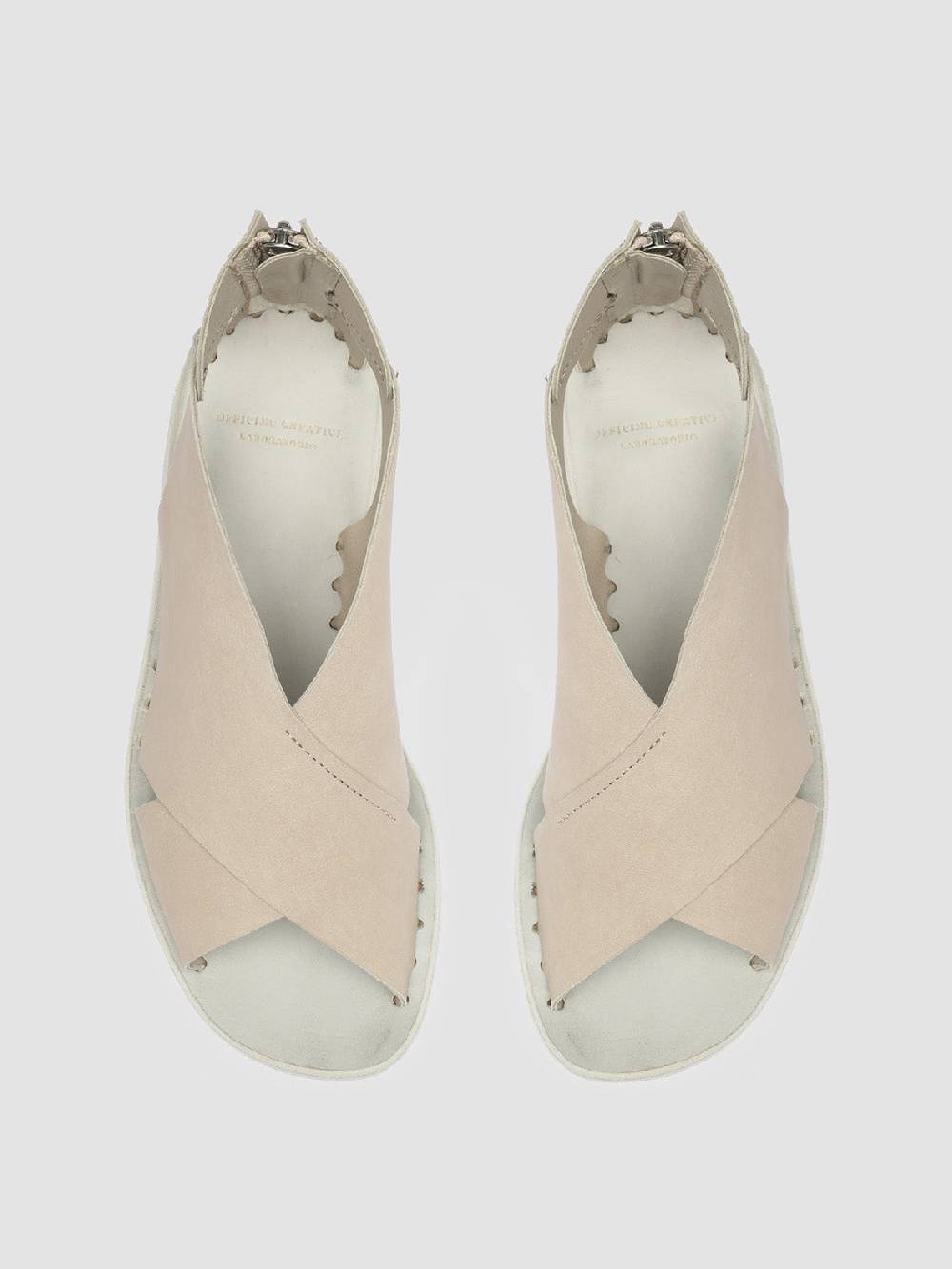 Officine Creative ITACA 026 Sandali in Pelle Bianca In Linea