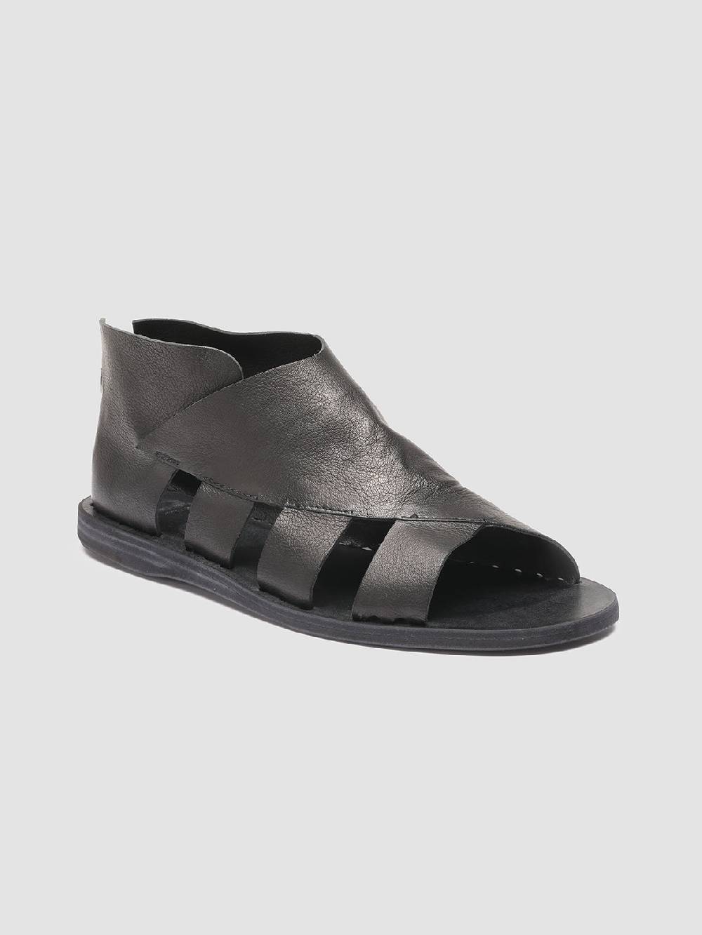 Officine Creative ITACA 032 Sandali in Pelle Nera Nuovo