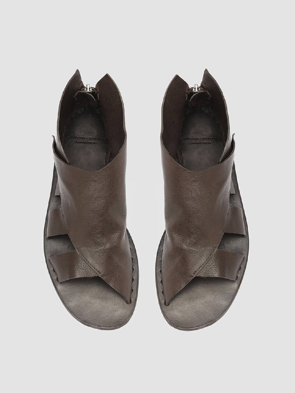 Officine Creative ITACA 032 Sandali in Pelle Marrone Qualità