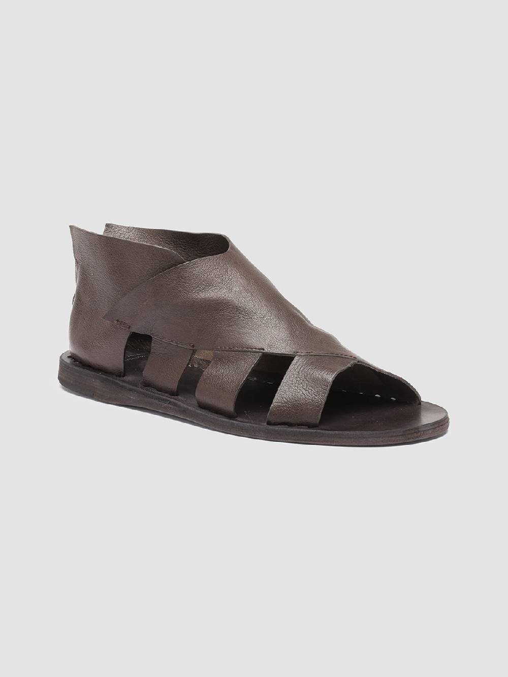 Officine Creative ITACA 032 Sandali in Pelle Marrone Qualità