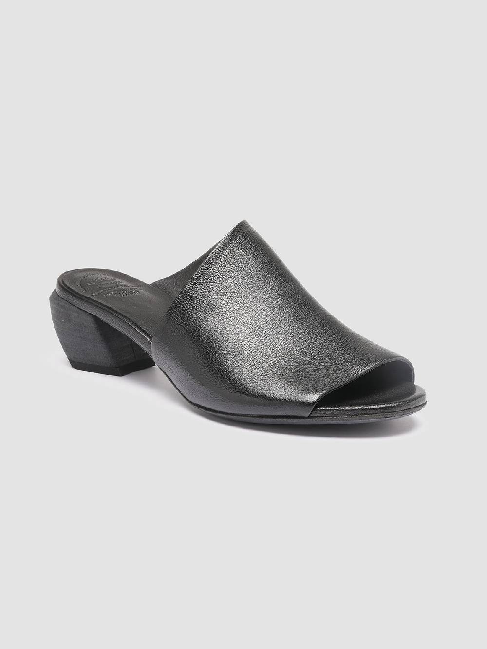Officine Creative HELYETTE 016 Sabot in Pelle Nera Promozione