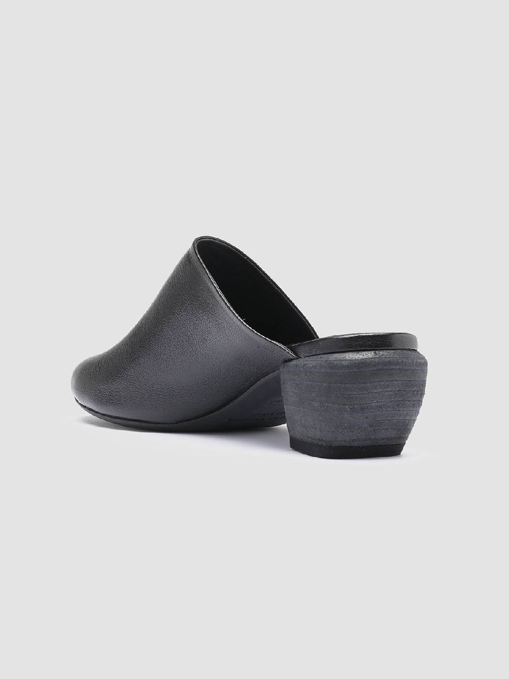 Officine Creative HELYETTE 016 Sabot in Pelle Nera Promozione
