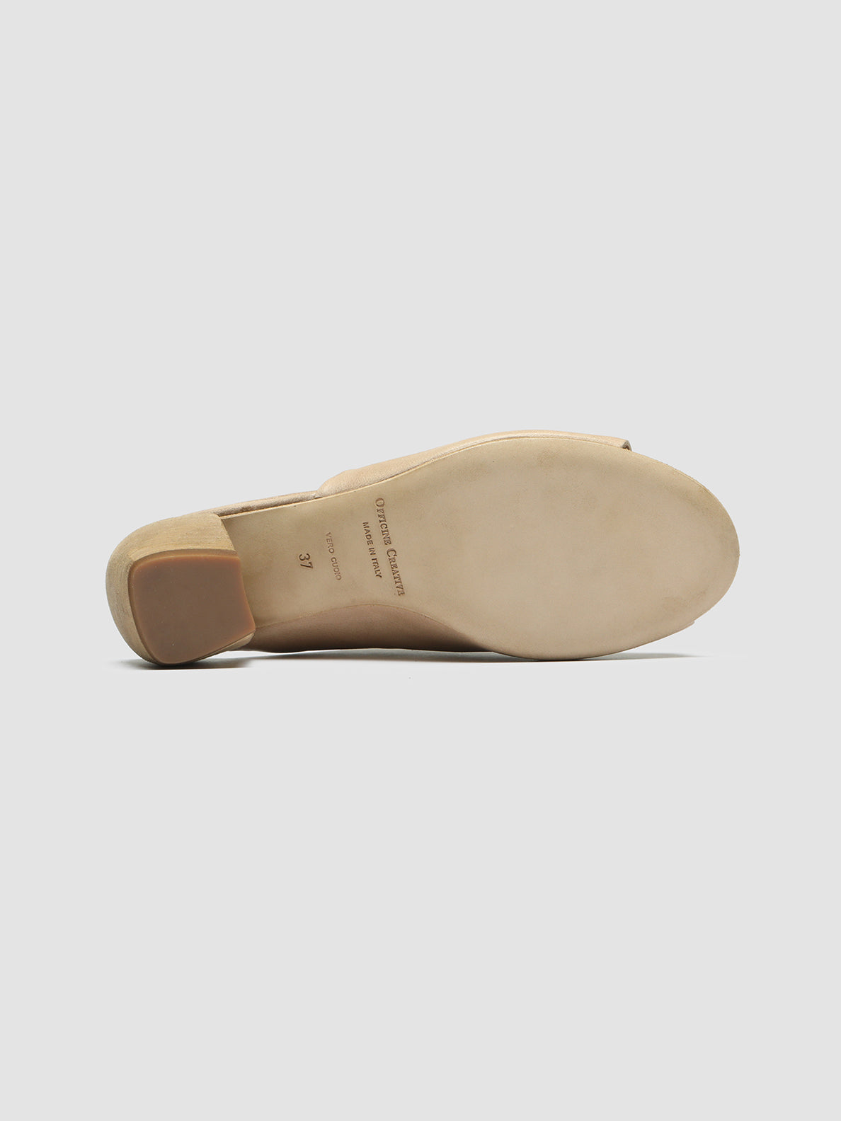 Officine Creative HELYETTE 016 Sabot in Pelle Tortora Spedizione Gratuita