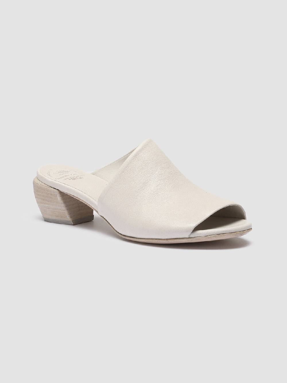 Officine Creative HELYETTE 016 Sabot in Pelle Bianca Pezzi Unici