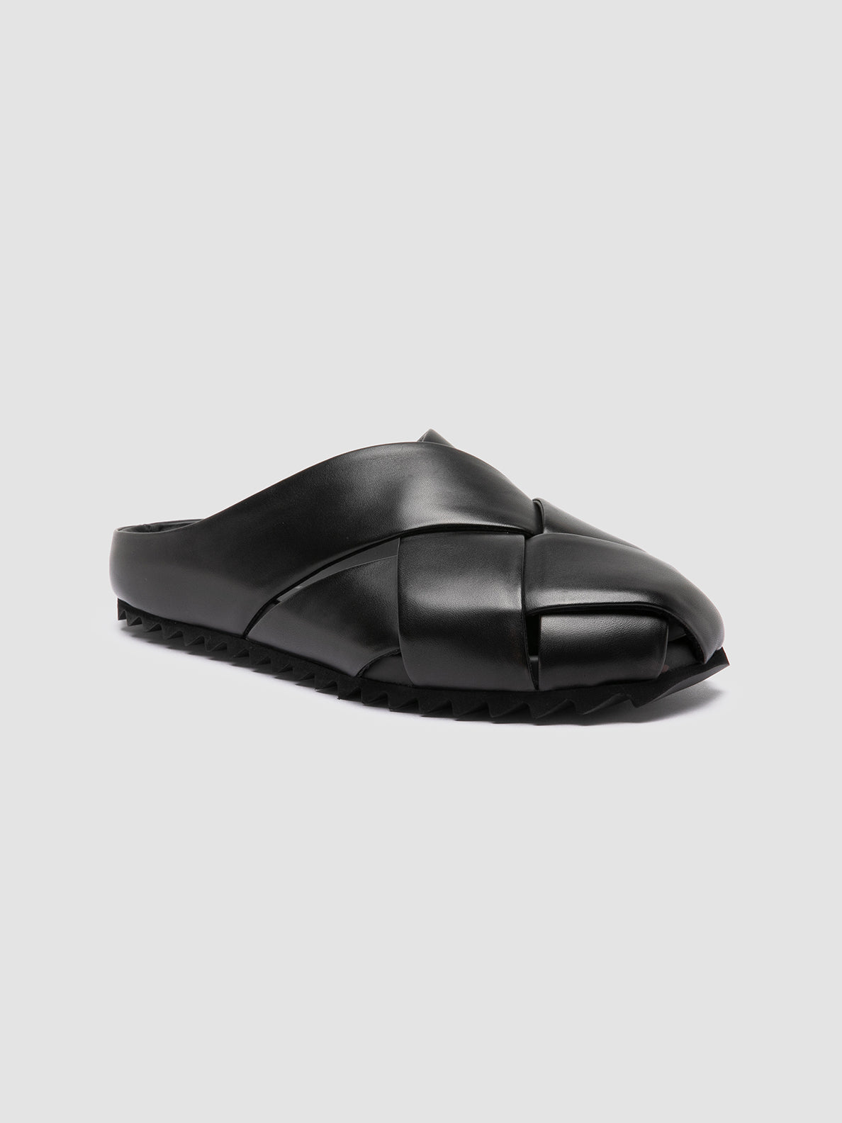 Officine Creative PELAGIE 018 Sandali Sabot in Pelle Nera Qualità Garantita