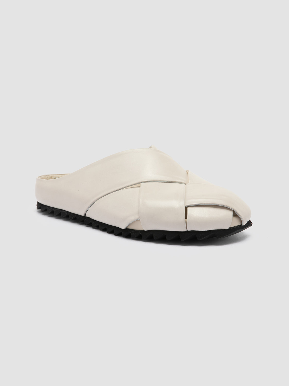 Officine Creative PELAGIE 018 Sandali Sabot in Pelle Bianca Negozi Online