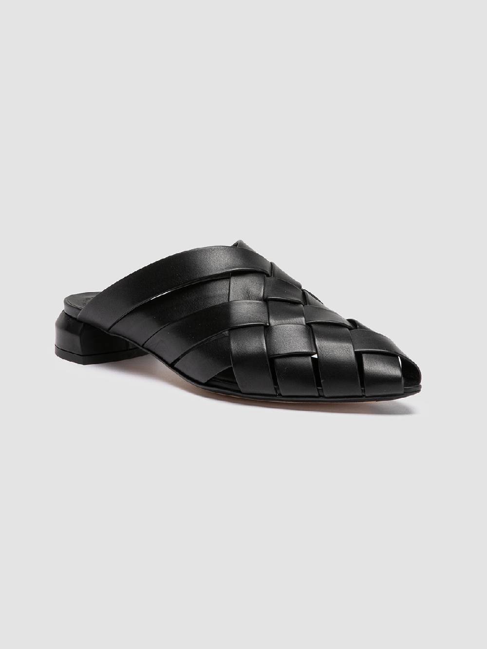 Officine Creative SAGE 105 Sandali Sabot in Pelle Nera Acquista Ora