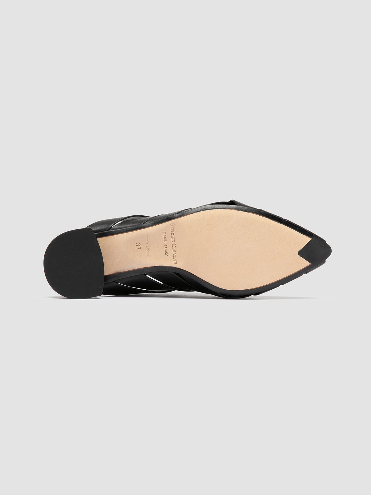 Officine Creative SAGE 105 Sandali Sabot in Pelle Nera Acquista Ora