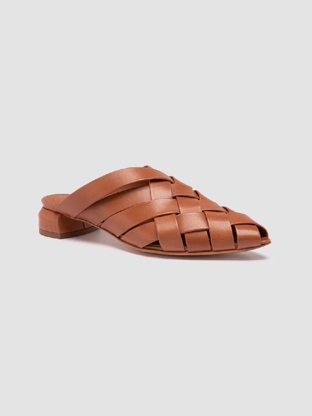 Officine Creative SAGE 105 Sandali Sabot in Pelle Marrone Consegna Veloce