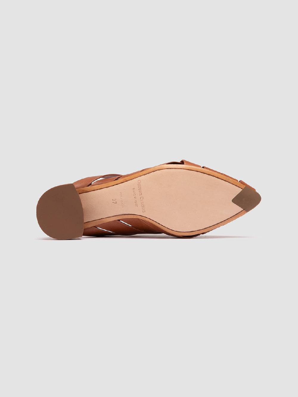 Officine Creative SAGE 105 Sandali Sabot in Pelle Marrone Consegna Veloce