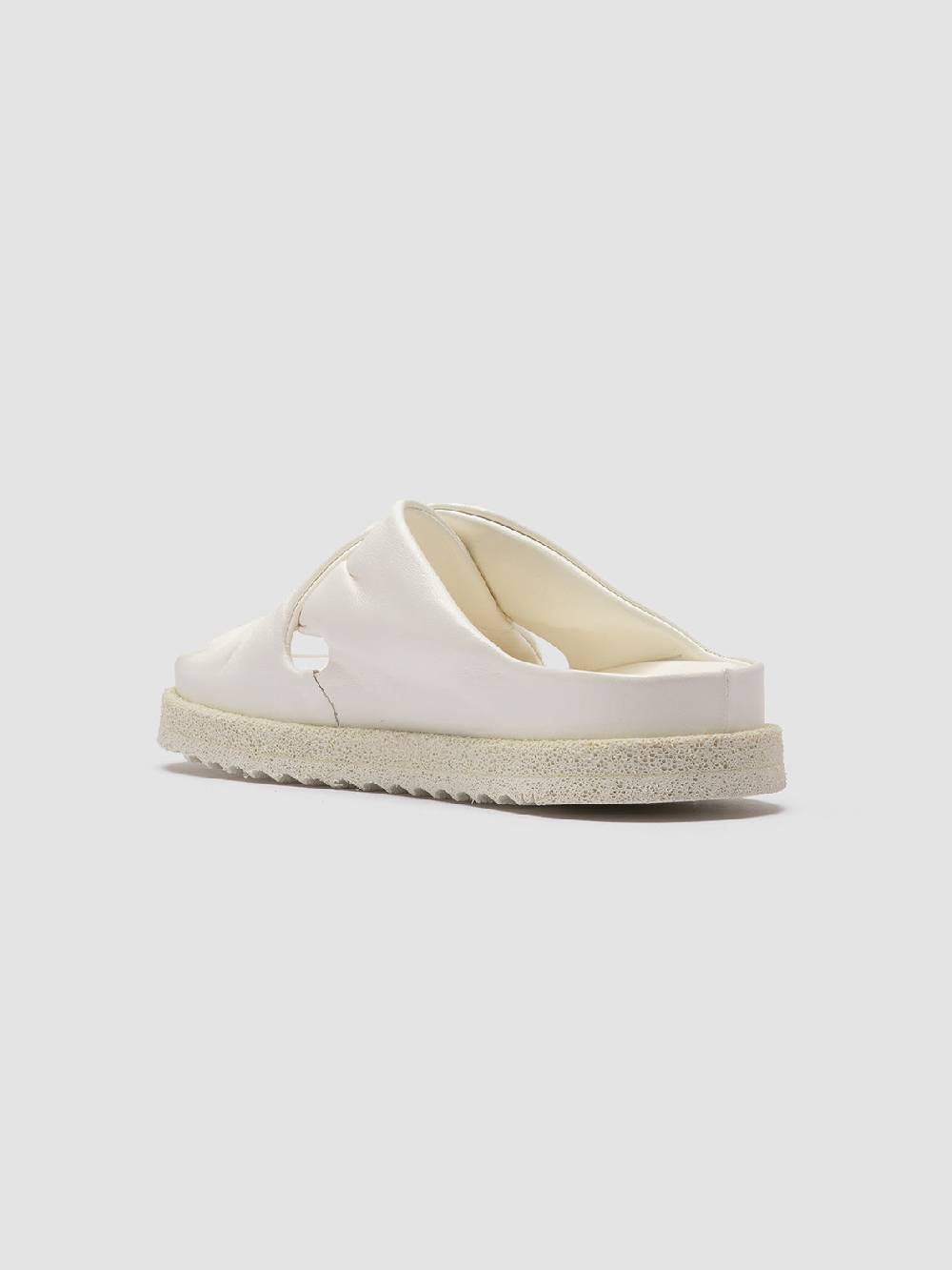 Officine Creative SANDS 103 Sandali Slide in Pelle Bianca Fino Al -60%