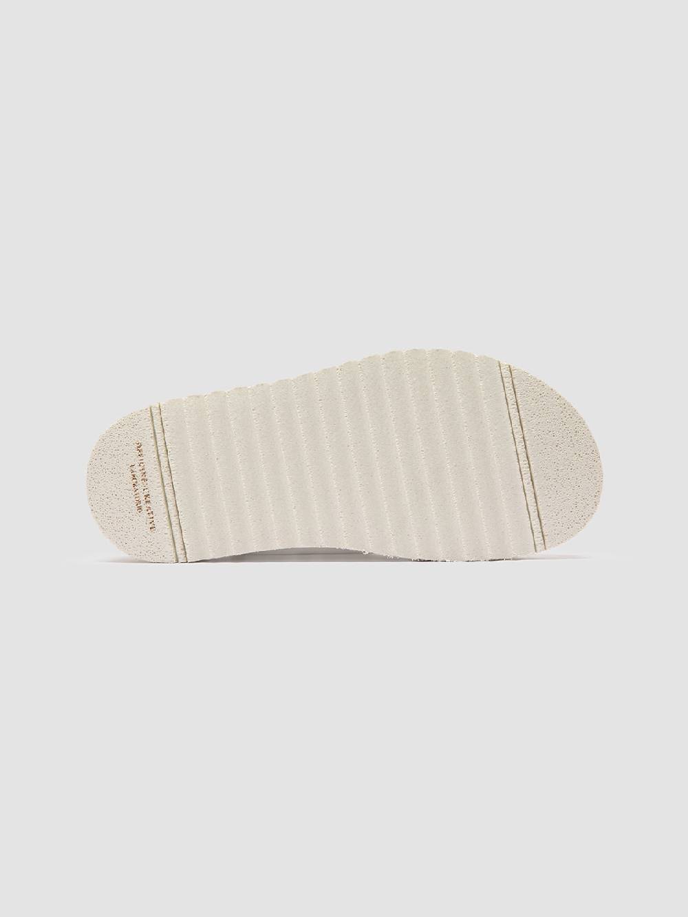 Officine Creative SANDS 103 Sandali Slide in Pelle Bianca Fino Al -60%