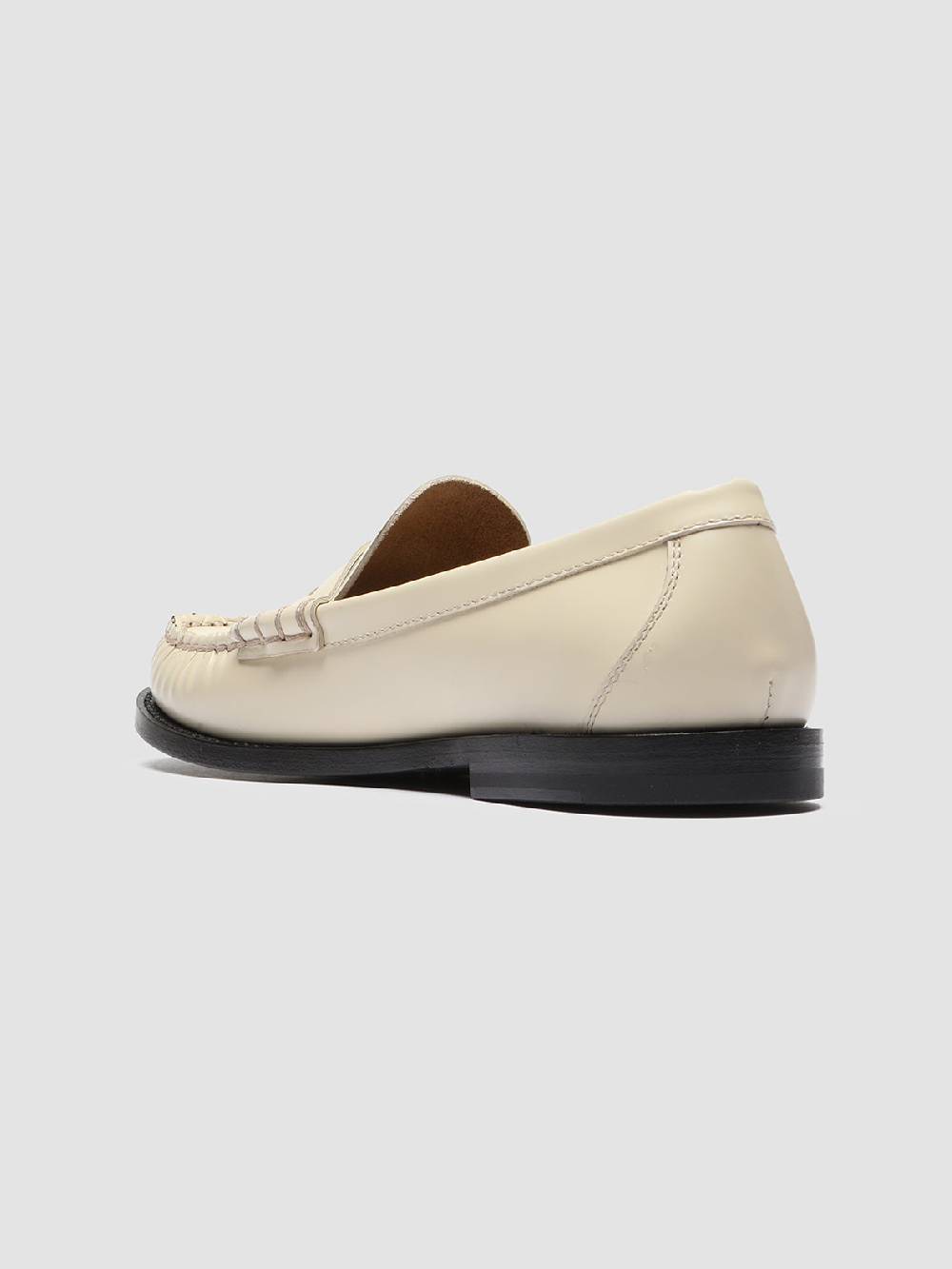 Officine Creative ZIVAGO 103 Ivory Leather Penny Loafers Shopping Online