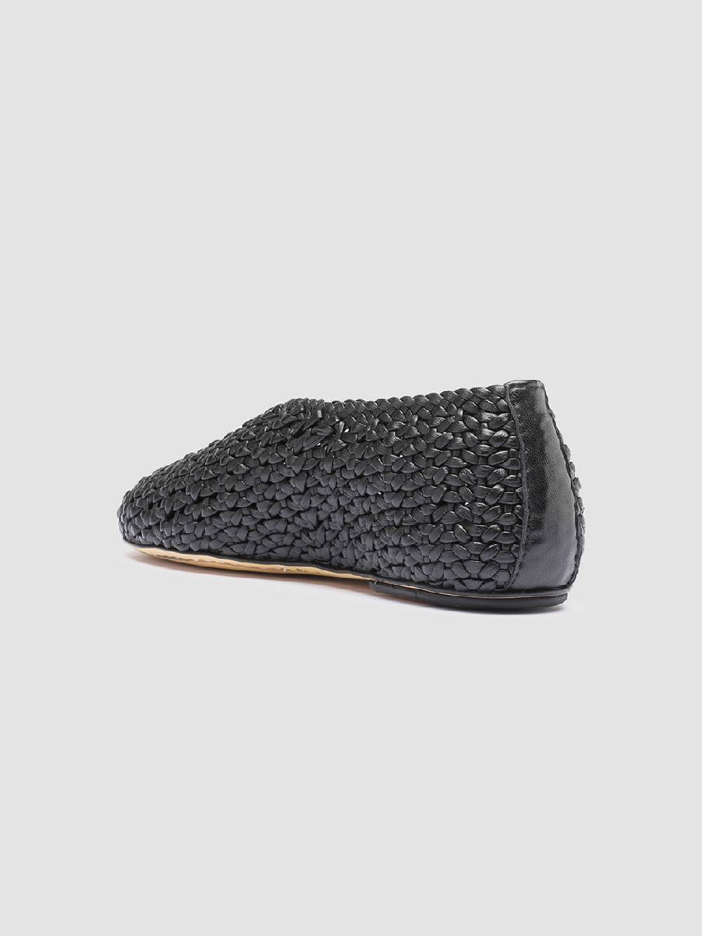 Officine Creative BESSIE 011 Mocassini in Pelle Nera Affare Del Giorno