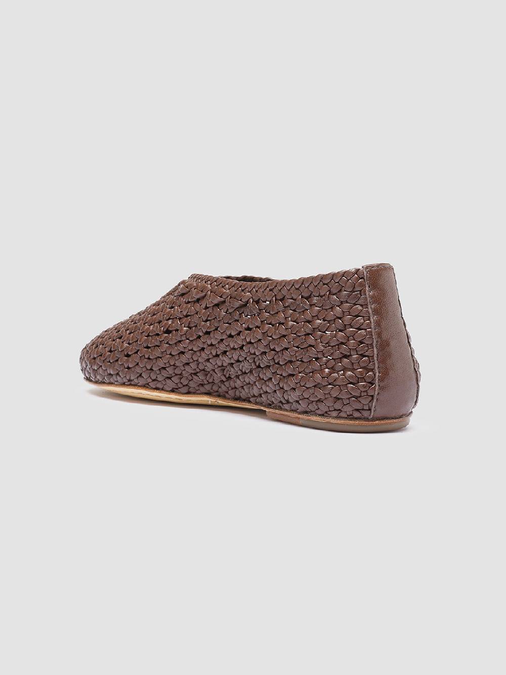 Officine Creative BESSIE 011 Mocassini in Pelle Marrone Prezzo Ridotto
