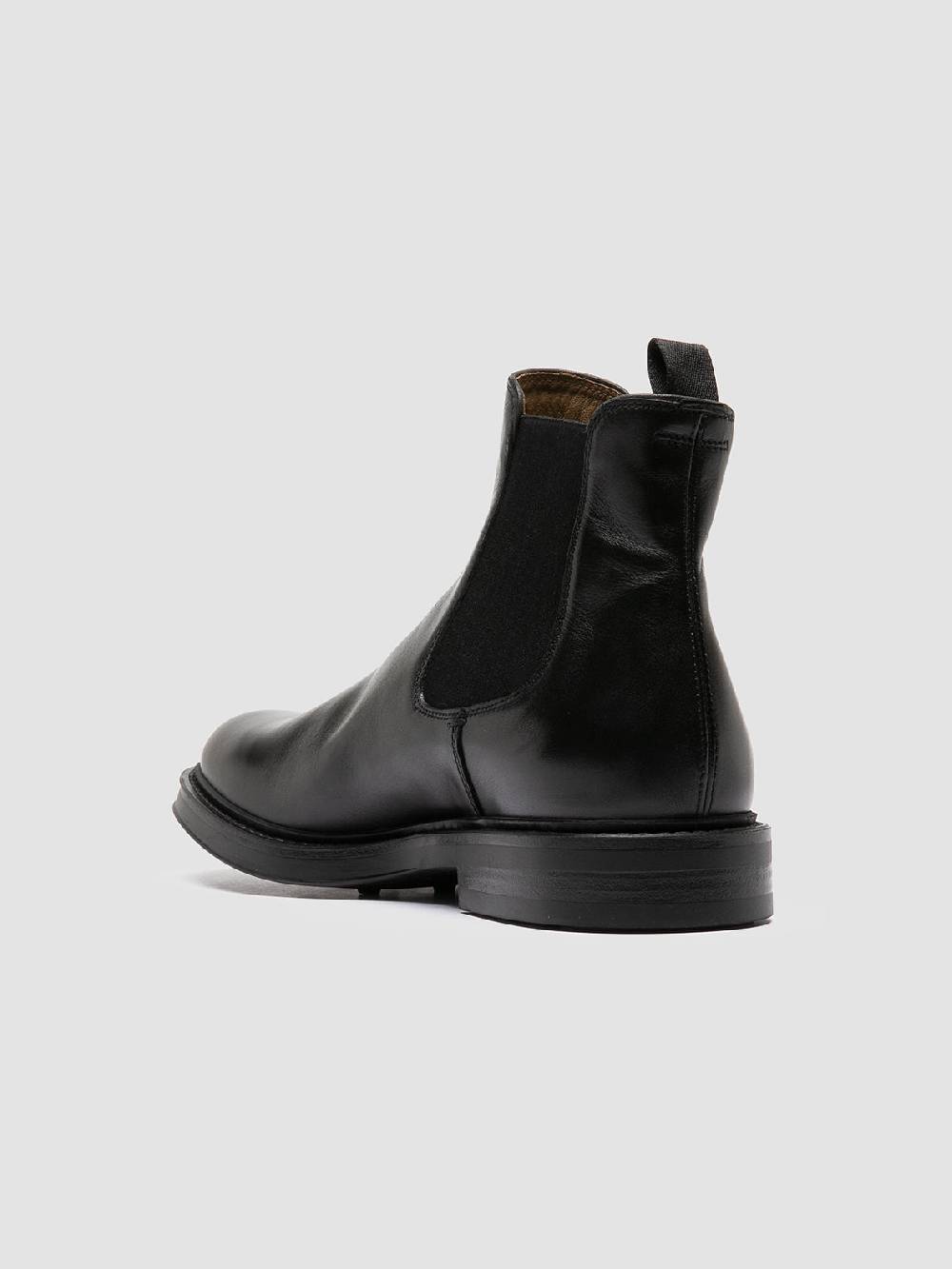 Officine Creative UNIFORM 005 Stivaletti Chelsea in Pelle Nera Convenienza