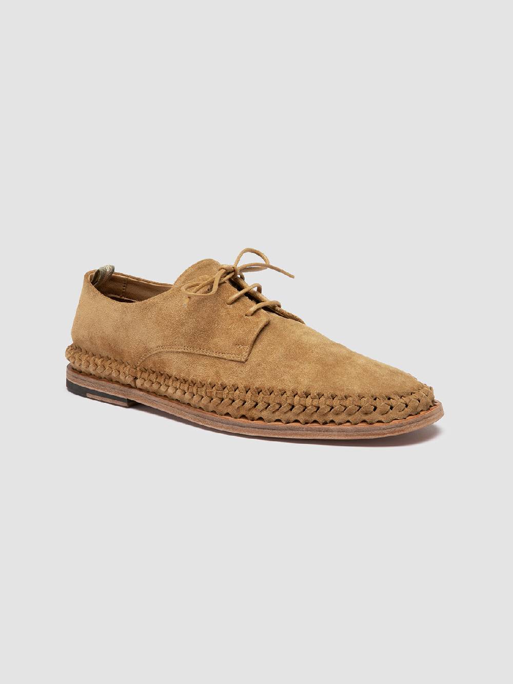 Officine Creative MILES 001 Brown suede derby shoes Economico