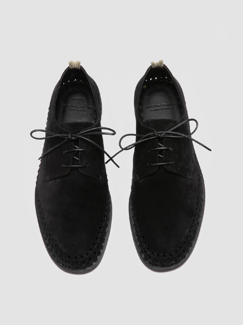 Officine Creative MILES 001 Black Suede derby shoes Online