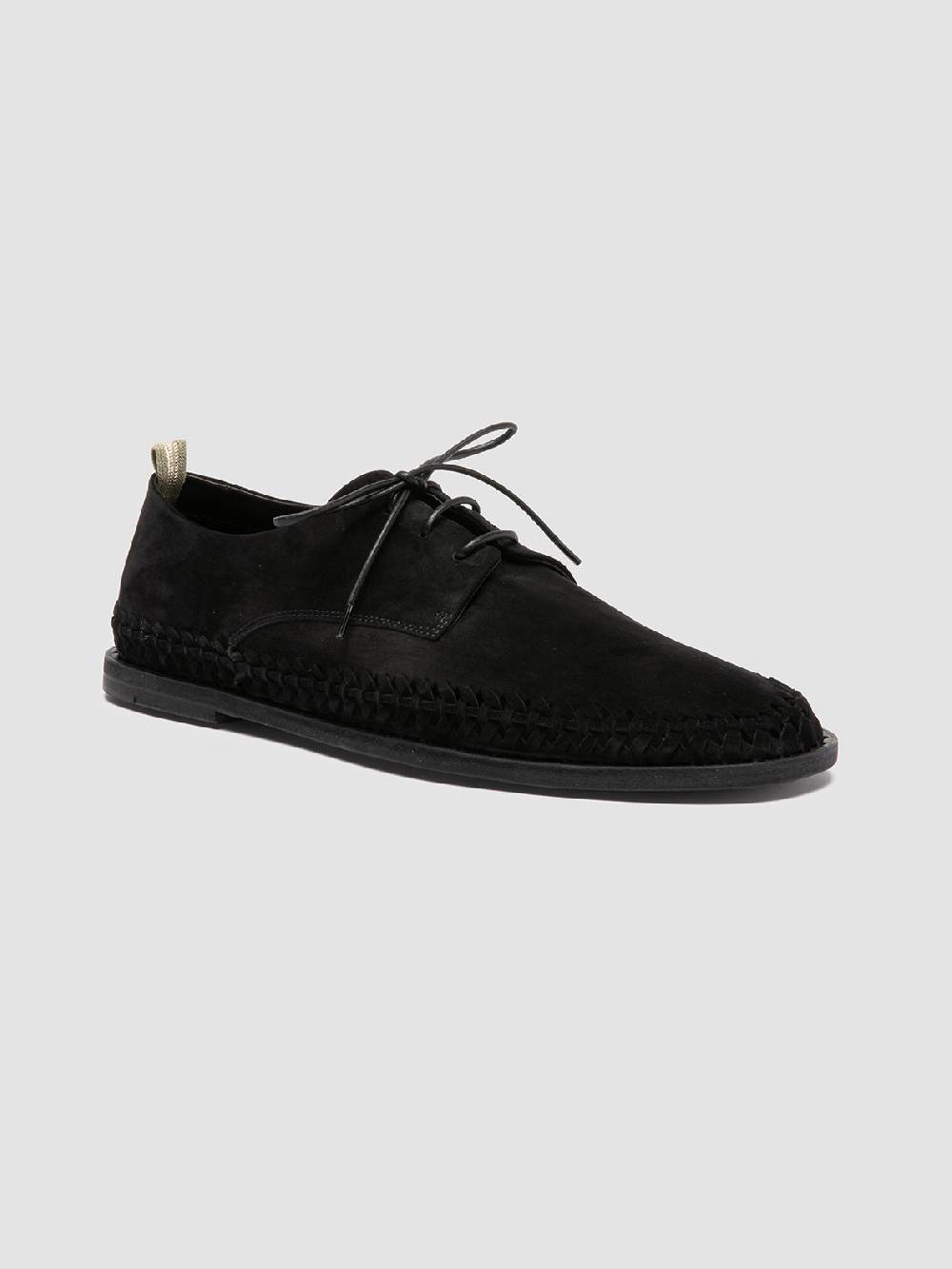 Officine Creative MILES 001 Black Suede derby shoes Online