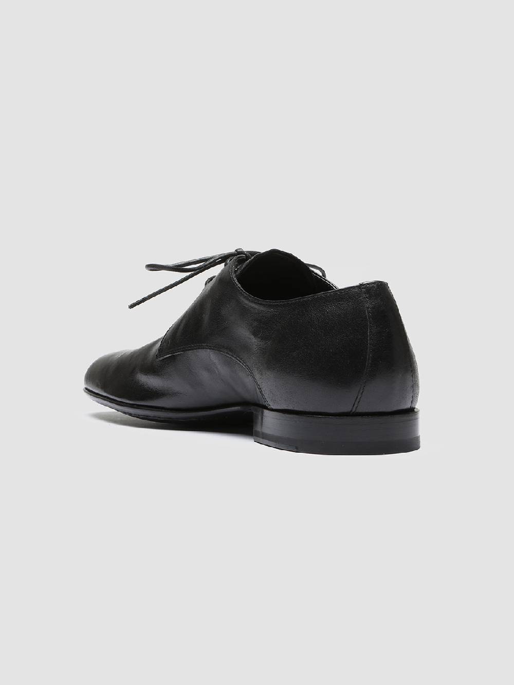 Officine Creative HARVEY 002 Black Leather Derby Shoes In Vendita