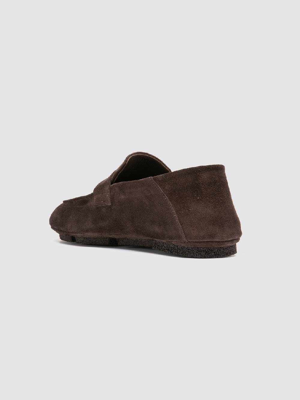 Officine Creative C-SIDE 001 Mocassini in Pelle Scamosciata Marrone Vendita Calda