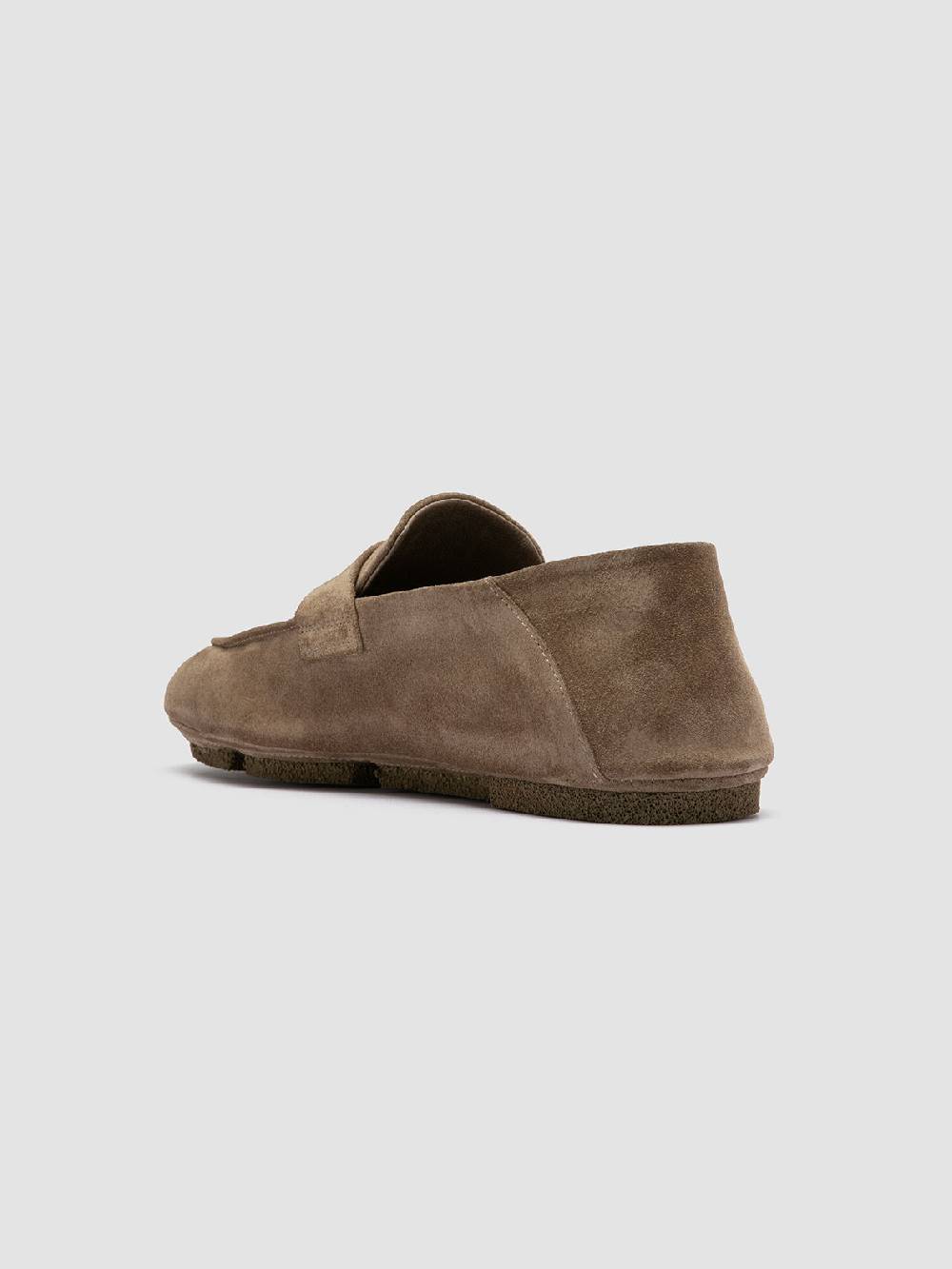 Officine Creative C-SIDE 001 Mocassini in Pelle Scamosciata Tortora Vendita Economica