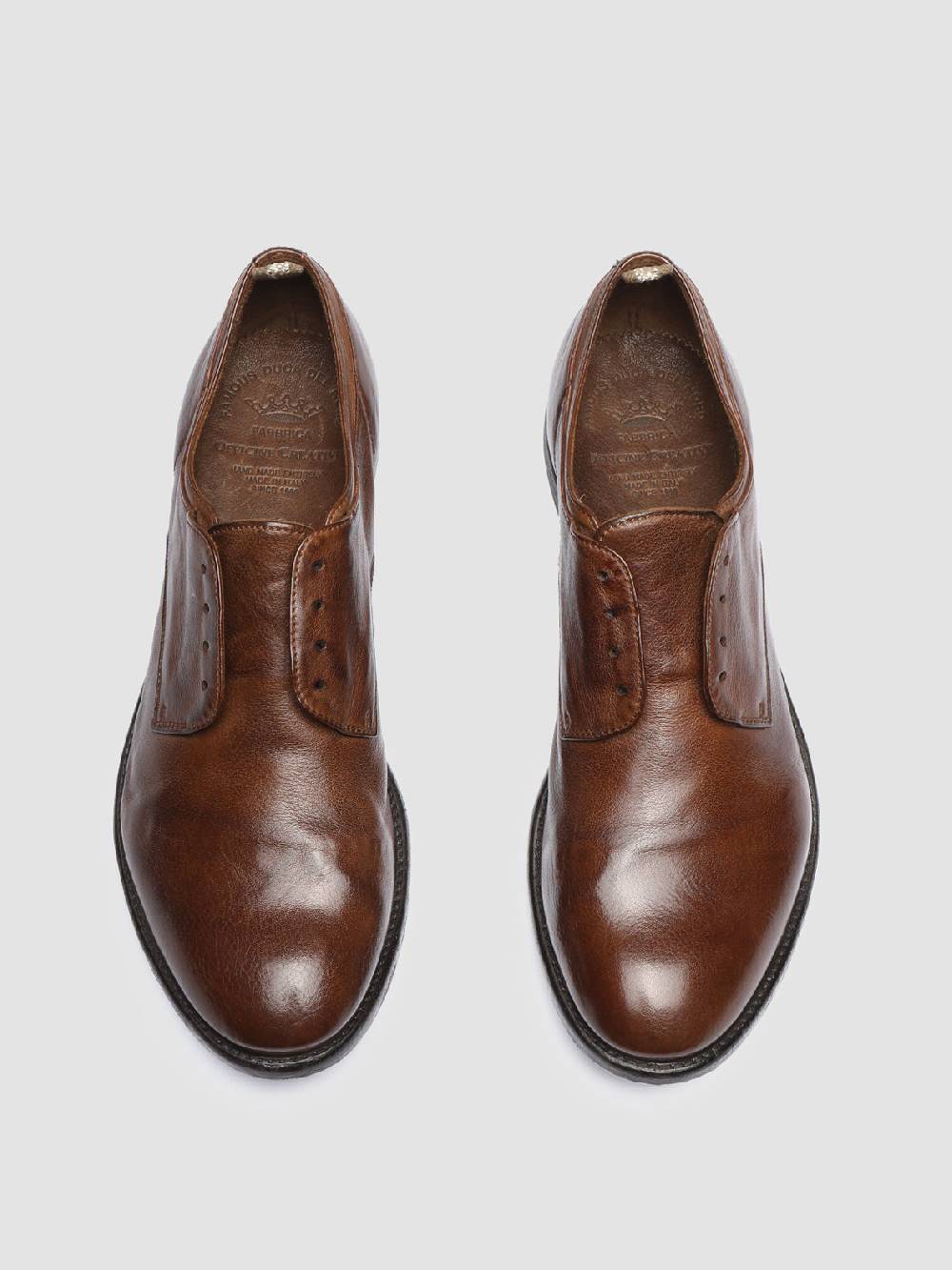 Officine Creative ARC 500 Derby in Pelle Marrone Vendite Flash