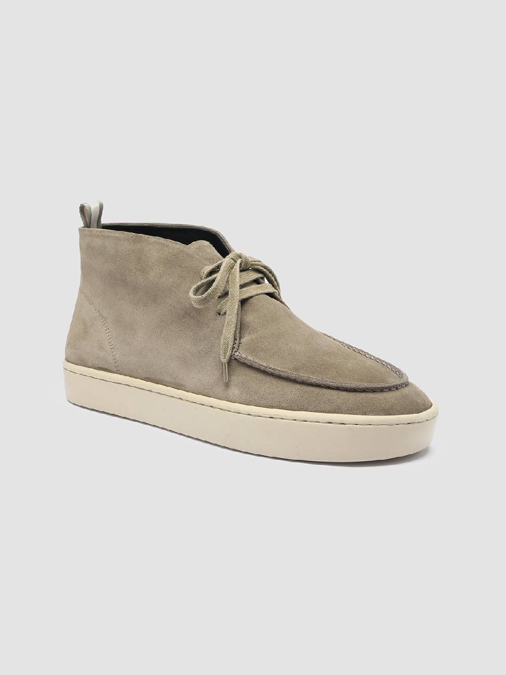 Officine Creative BUG 002 Stivali Chukka in Pelle Scamosciata Verde Nuova