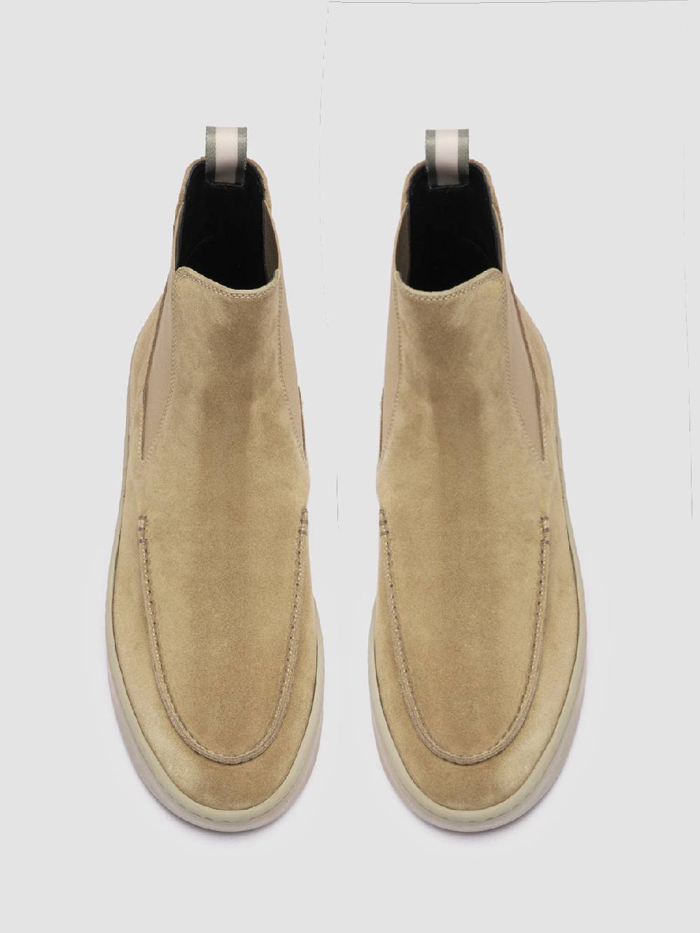 Officine Creative BUG 003 Stivaletti Chelsea in Pelle Scamosciata Marrone Moda