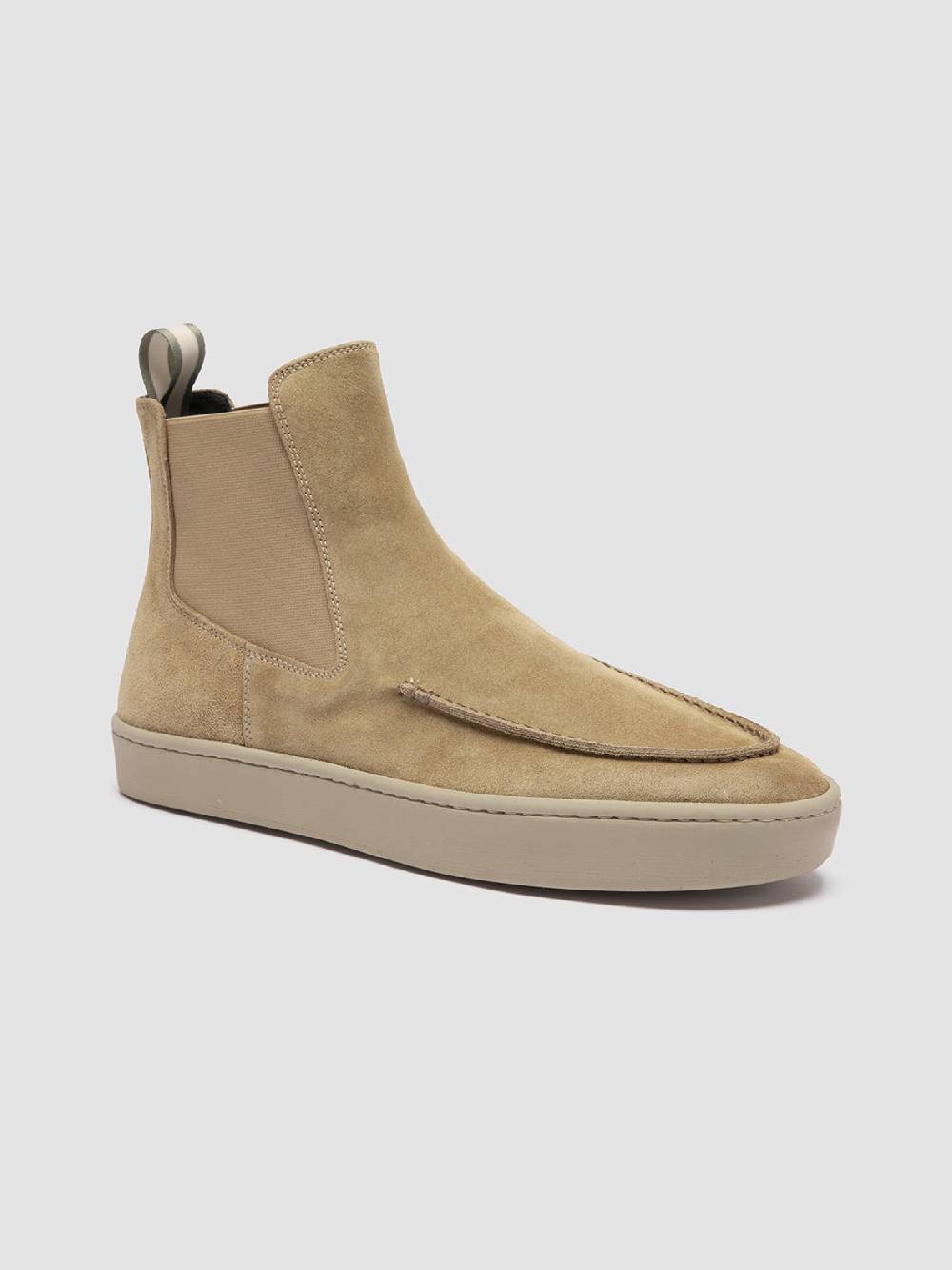 Officine Creative BUG 003 Stivaletti Chelsea in Pelle Scamosciata Marrone Moda