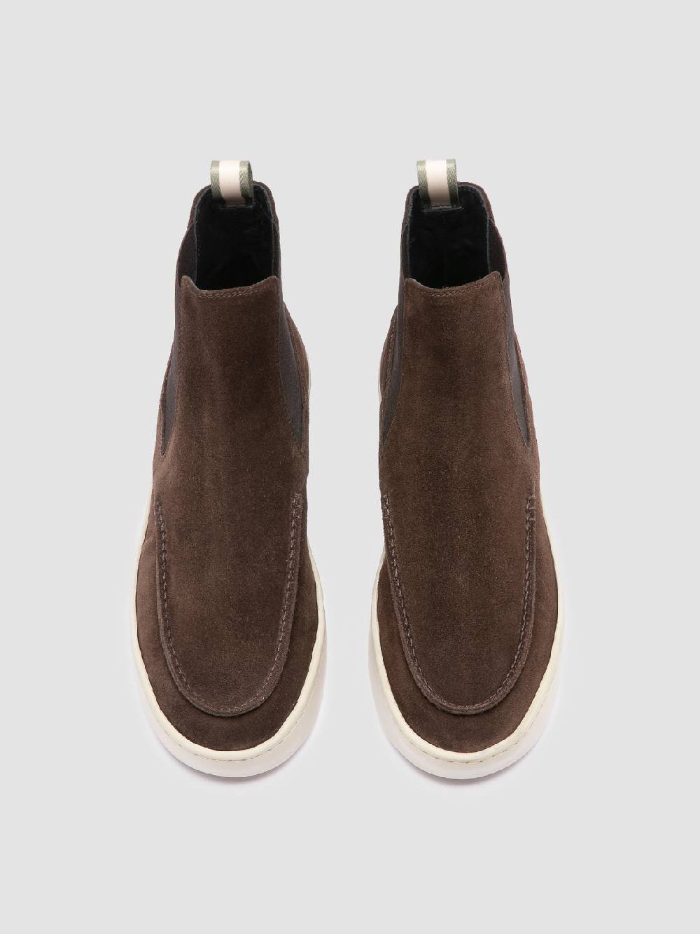 Officine Creative BUG 003 Stivaletti Chelsea in Pelle Scamosciata Marrone 2025