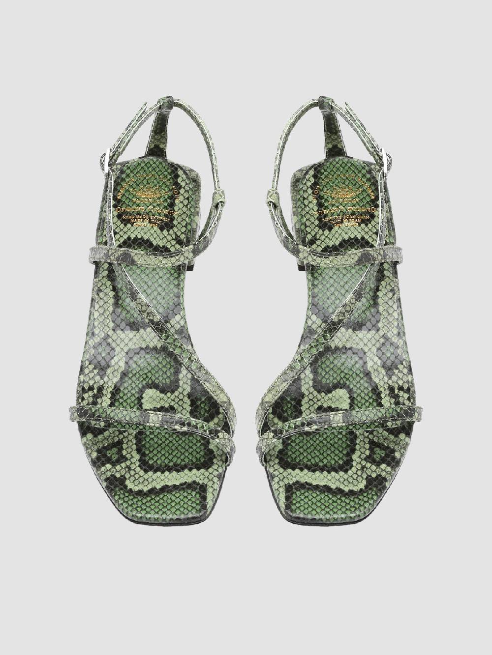 Officine Creative GILLIAN 004 Sandali in Pelle Verde Vendita