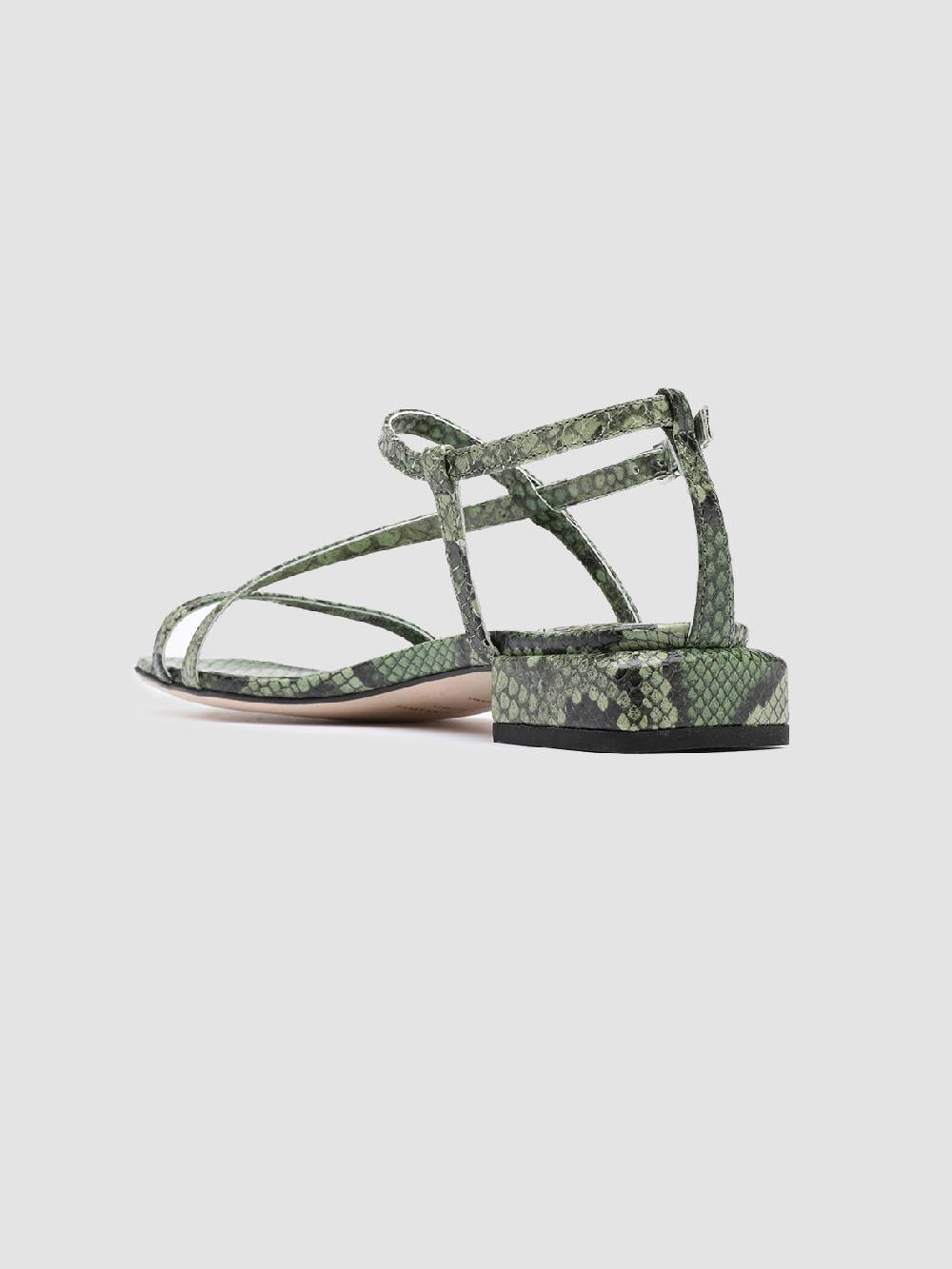 Officine Creative GILLIAN 004 Sandali in Pelle Verde Vendita