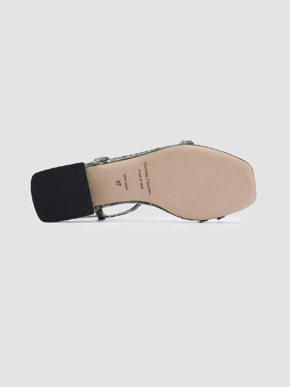 Officine Creative GILLIAN 004 Sandali in Pelle Verde Vendita