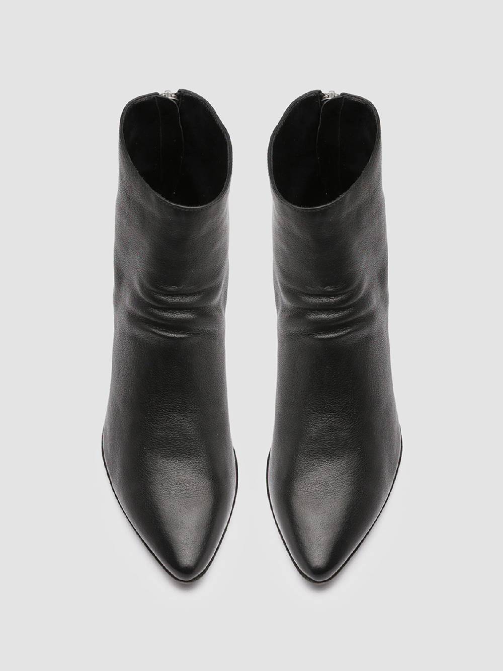 Officine Creative SEVERINE 008 Stivaletti in Pelle Nera con Zip Promozione
