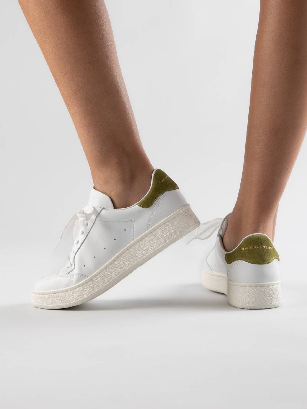 Officine Creative MOWER 109 Sneakers in Pelle Bianca Spedizione Gratuita