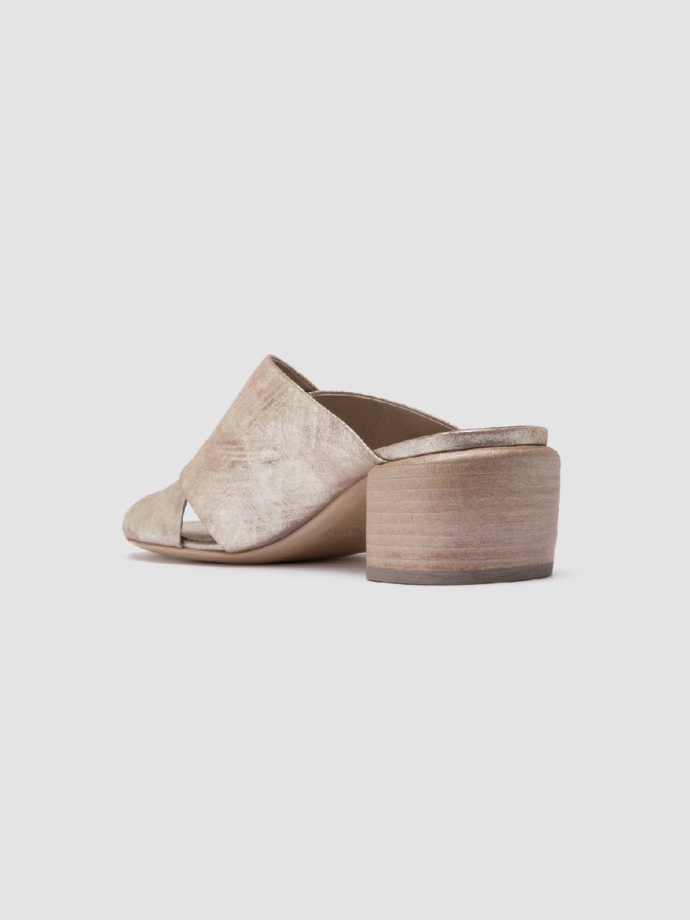 Officine Creative HADRY 007 Sandali Slide in Pelle Tortora Fino Al -60%