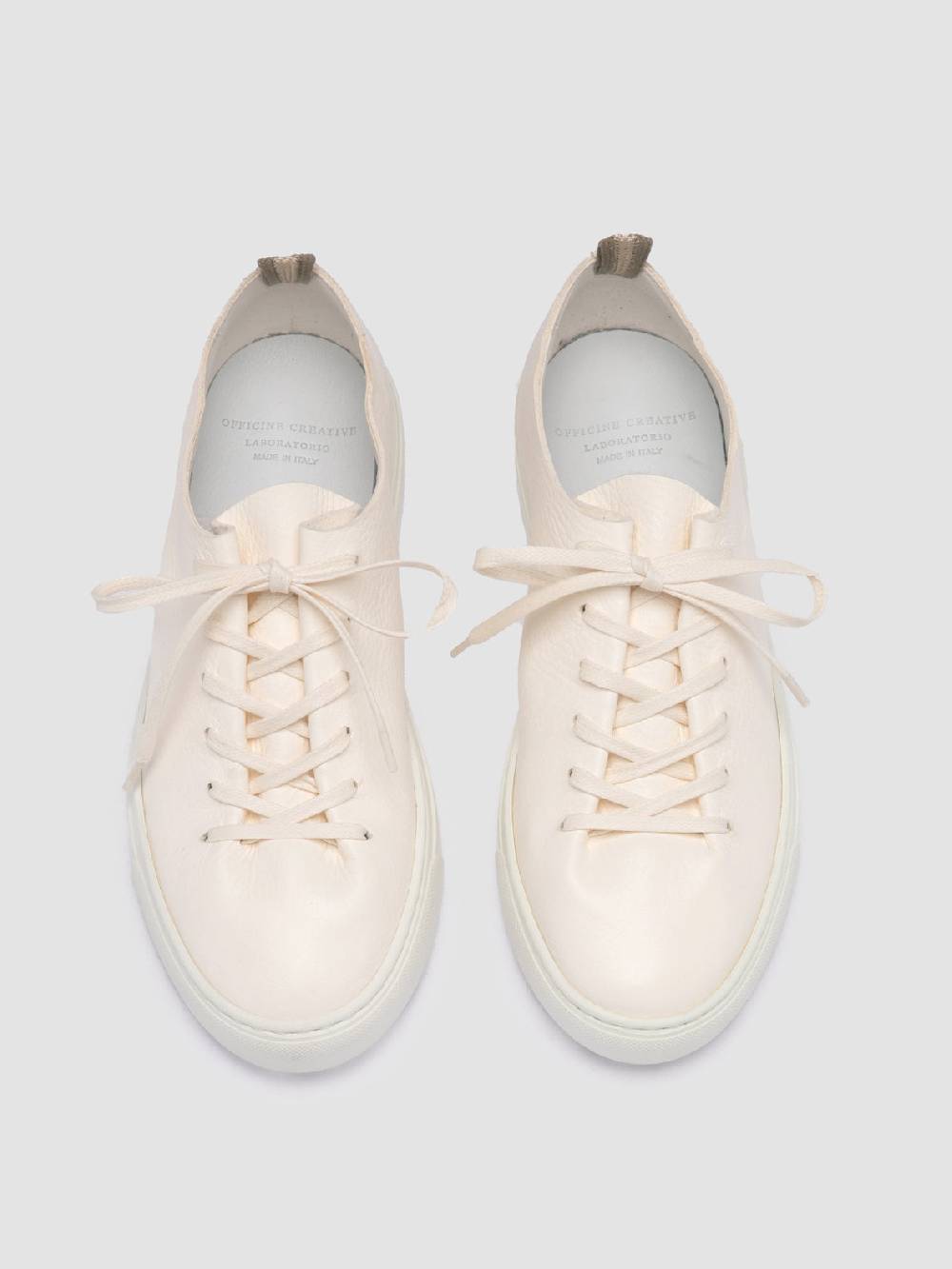 Officine Creative LEGGERA 100 White Leather Low Top Sneakers Sconto