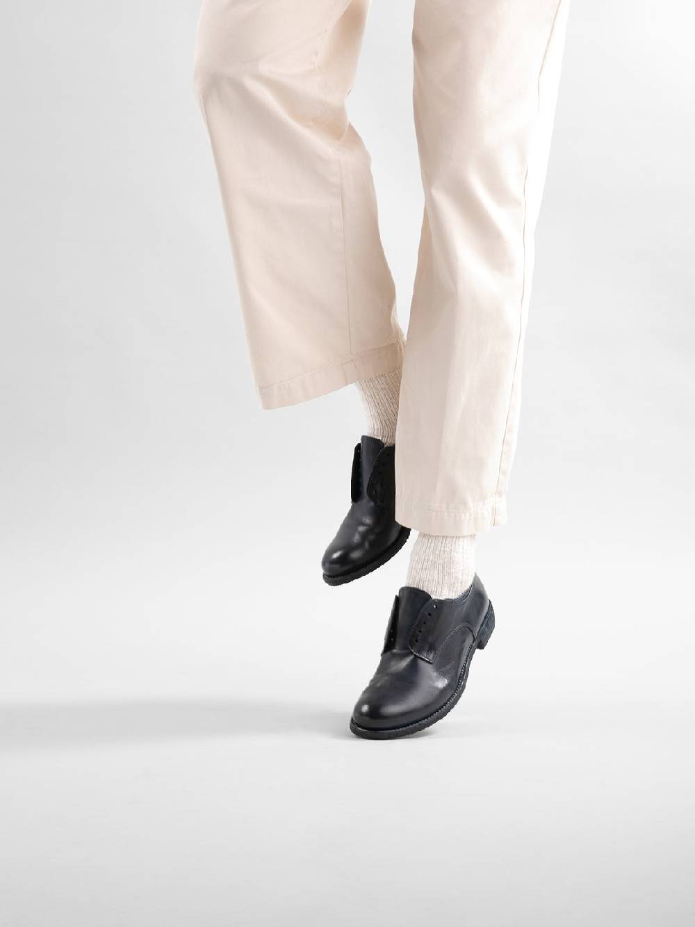 Officine Creative LEXIKON 012 Derby in Pelle Nera Offerta