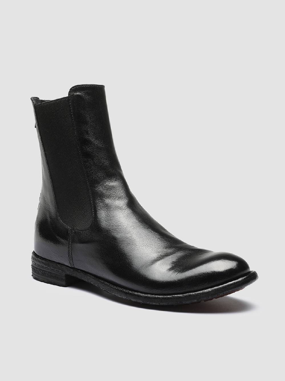 Officine Creative LEXIKON 073 Stivaletti Chelsea in Pelle Nera Online