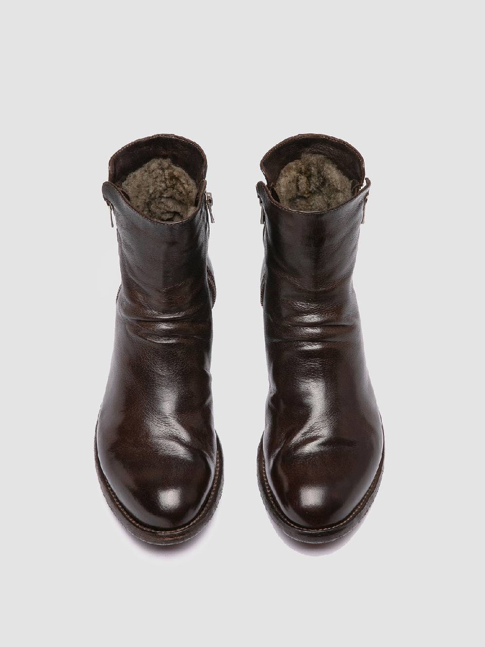 Officine Creative LEXIKON 097 Stivaletti in Pelle Marrone Saldi