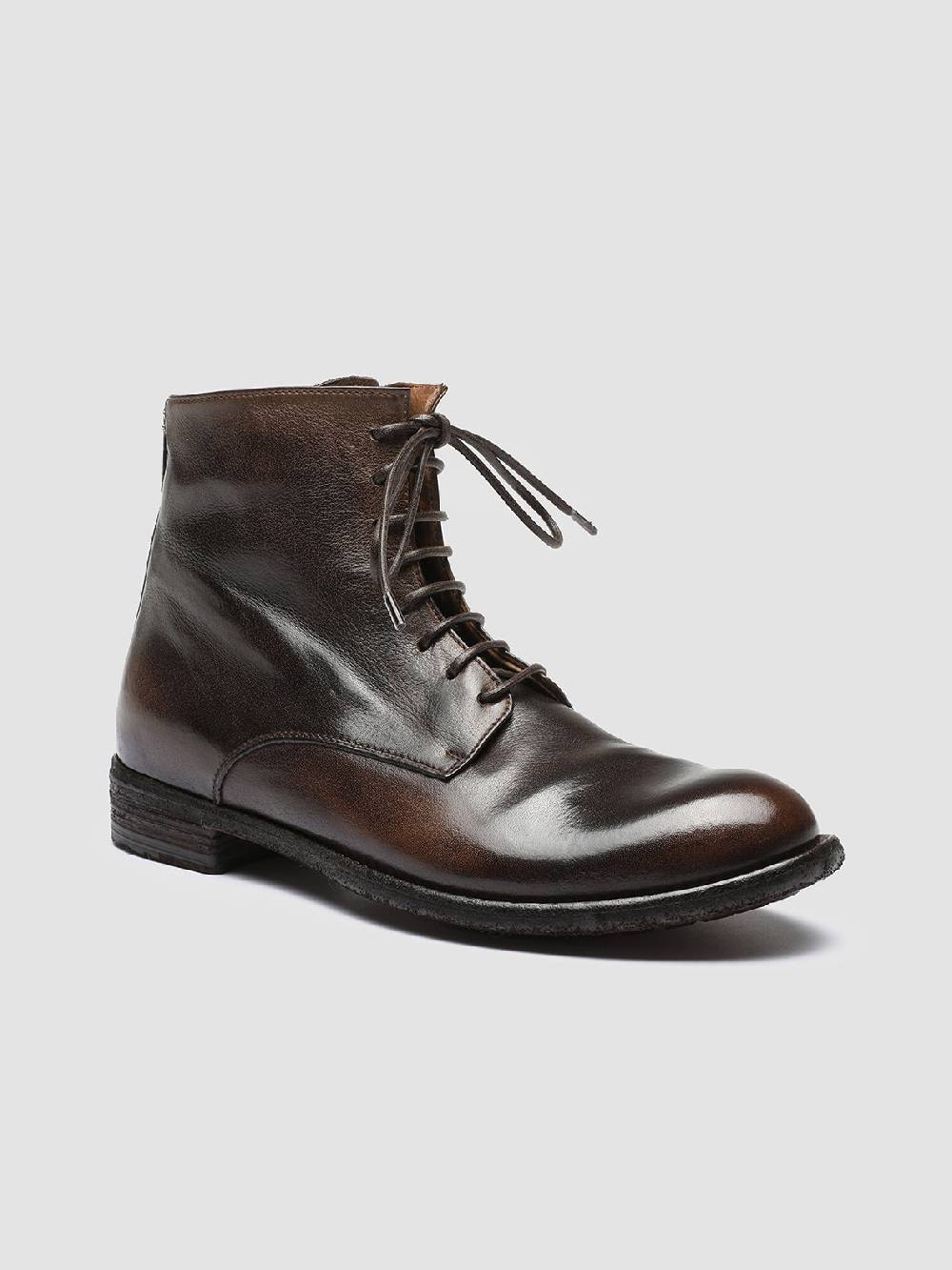 Officine Creative LEXIKON 123 Stivaletti in Pelle Marrone con Zip Hotsell