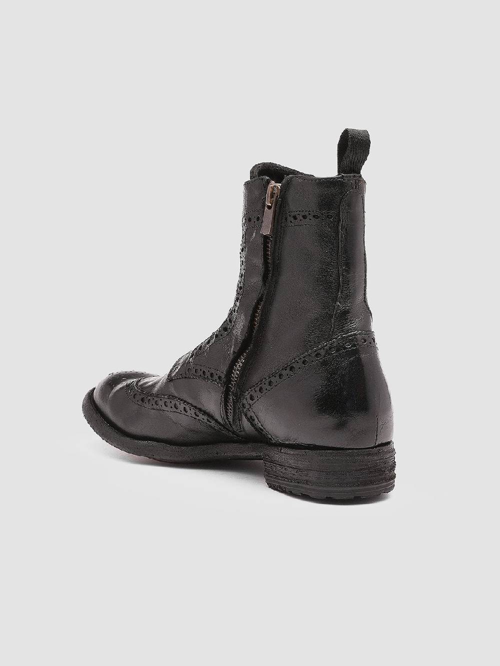 Officine Creative LEXIKON 131 Stivaletti in Pelle Nera Vendita Calda