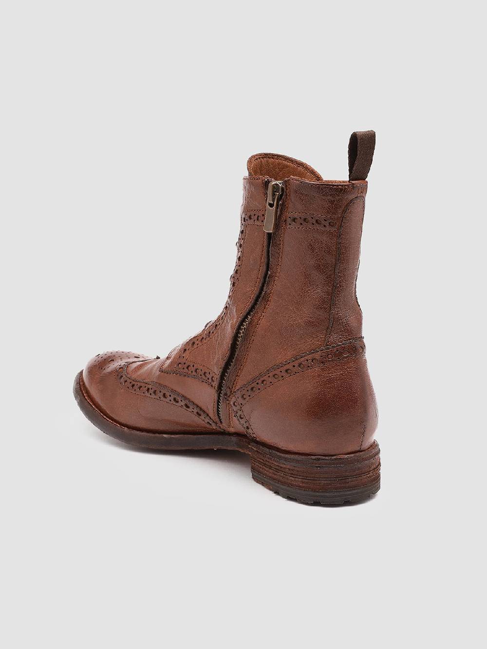 Officine Creative LEXIKON 131 Stivaletti in Pelle Marrone Vendita Economica