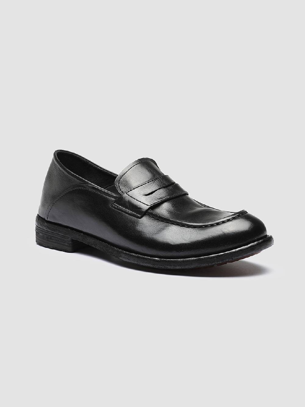 Officine Creative LEXIKON 140 Mocassini Penny Loafer in Pelle Nera I Più Venduti